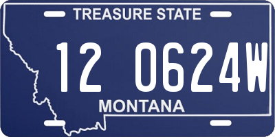 MT license plate 120624W