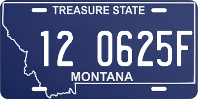 MT license plate 120625F