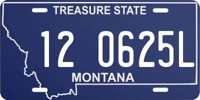 MT license plate 120625L