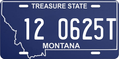 MT license plate 120625T