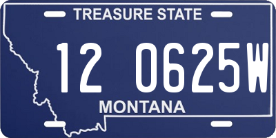 MT license plate 120625W