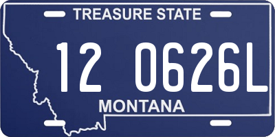 MT license plate 120626L