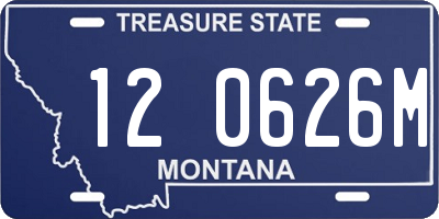 MT license plate 120626M