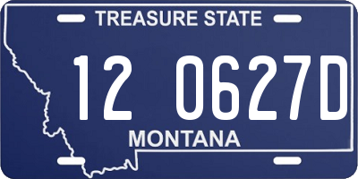 MT license plate 120627D