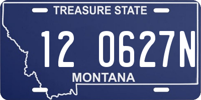 MT license plate 120627N