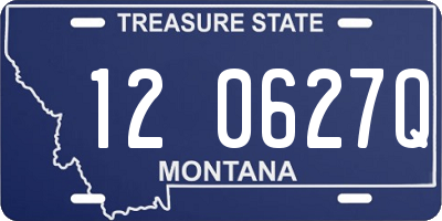MT license plate 120627Q
