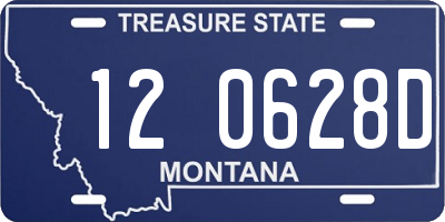 MT license plate 120628D