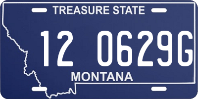 MT license plate 120629G