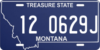 MT license plate 120629J