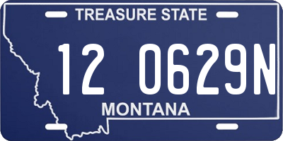 MT license plate 120629N