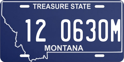 MT license plate 120630M