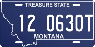 MT license plate 120630T