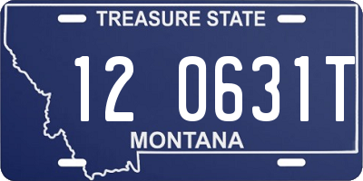 MT license plate 120631T