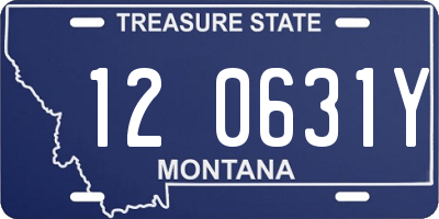 MT license plate 120631Y