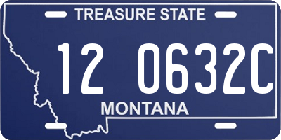 MT license plate 120632C