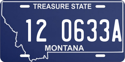 MT license plate 120633A