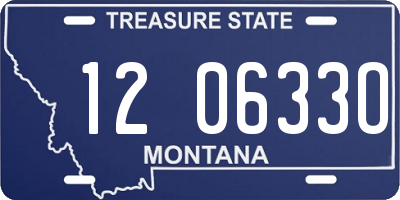 MT license plate 120633O