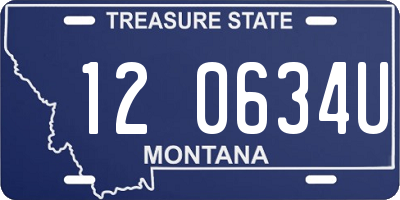 MT license plate 120634U