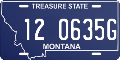 MT license plate 120635G