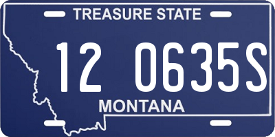 MT license plate 120635S