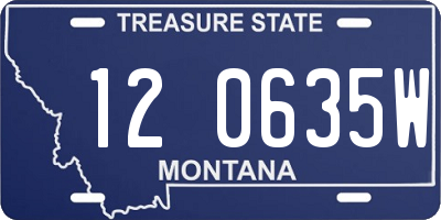 MT license plate 120635W