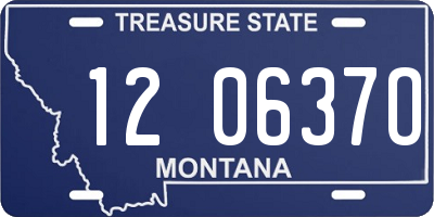 MT license plate 120637O