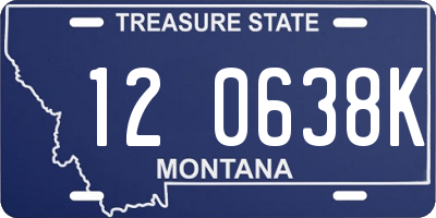 MT license plate 120638K