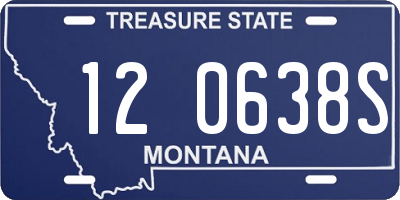 MT license plate 120638S