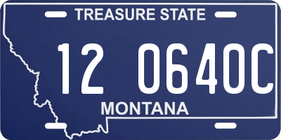 MT license plate 120640C