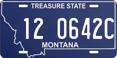MT license plate 120642C