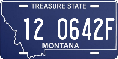 MT license plate 120642F