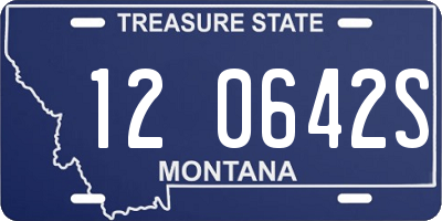 MT license plate 120642S