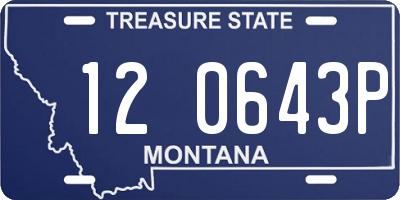 MT license plate 120643P