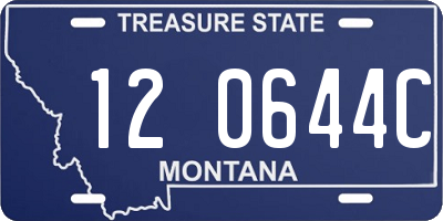 MT license plate 120644C