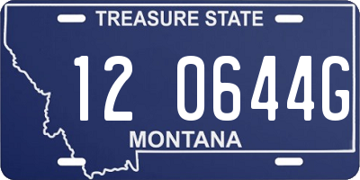 MT license plate 120644G