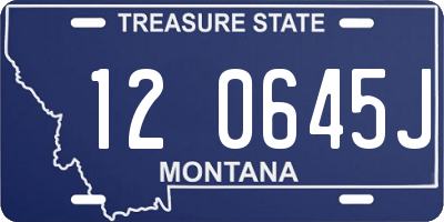 MT license plate 120645J