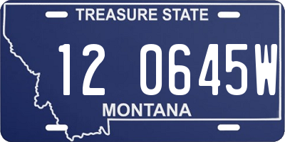 MT license plate 120645W