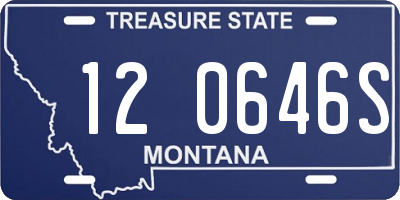 MT license plate 120646S