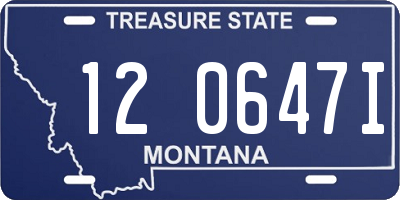 MT license plate 120647I