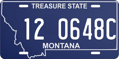 MT license plate 120648C