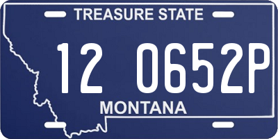 MT license plate 120652P