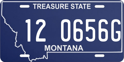 MT license plate 120656G