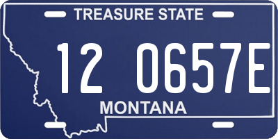 MT license plate 120657E