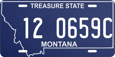 MT license plate 120659C