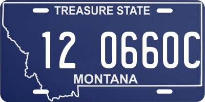 MT license plate 120660C