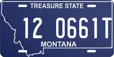 MT license plate 120661T