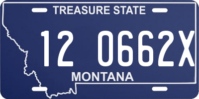 MT license plate 120662X