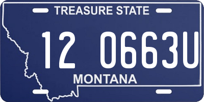 MT license plate 120663U
