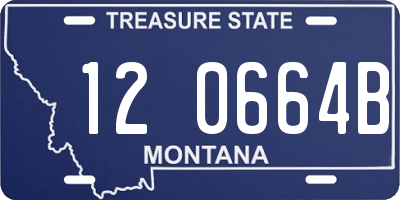 MT license plate 120664B