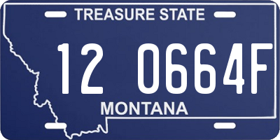 MT license plate 120664F